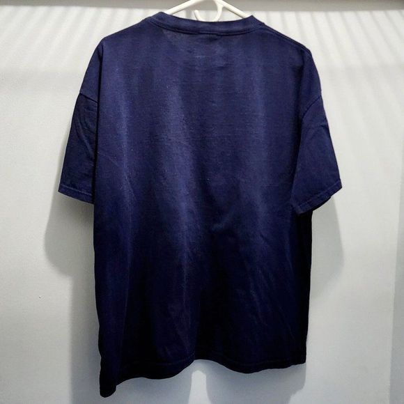 Looney Toons Six Flag 2001 Vintage Collaboration Shirt Blue Rare Clean Size XL - Picture 3 of 6